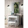 James Martin Vanities Athens 30in Countertop Unit, Glossy White w/ 3 CM Grey Expo Quartz Top E645-DU30-GW-3GEX